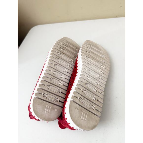 Ilse Jacobsen Shoes Tulip 139 Laser Cut Slip-On Flat Deep Red Women's Size 41 - Picture 5 of 7